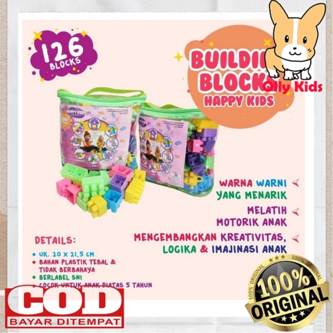 LEGO TERMURAH MAINAN BLOK LEGO 126PCS EDUKASI EDUKATIF MAINAN ANAK MAINAN LEGO UKURAN BESAR