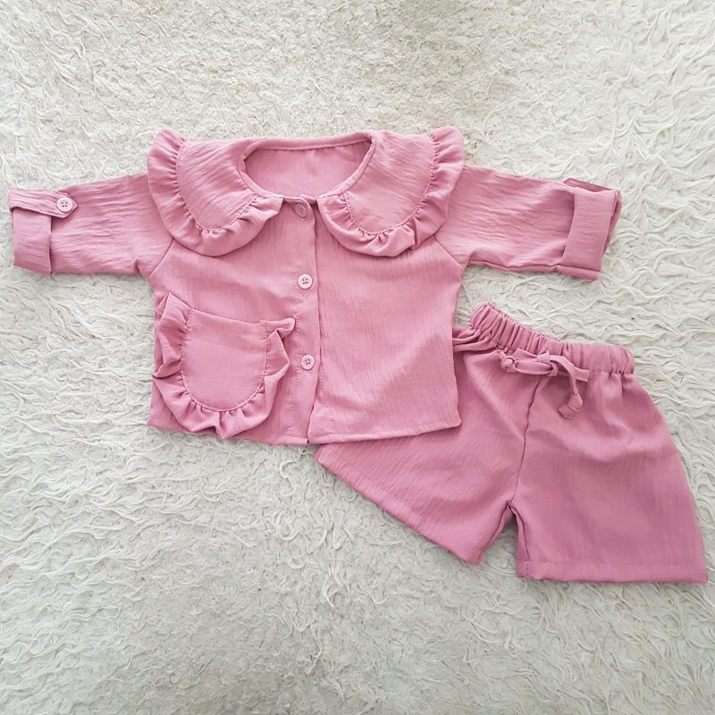 baju bayi vior set