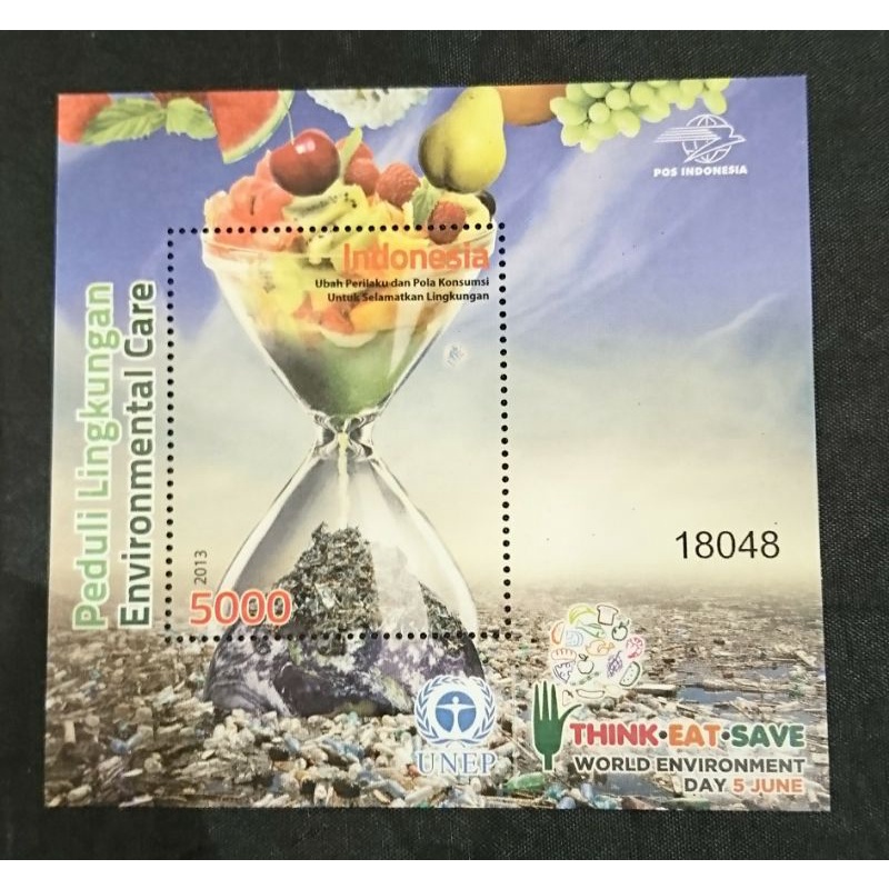 

Souvenir Sheet Indonesia seri Peduli Lingkungan 2013