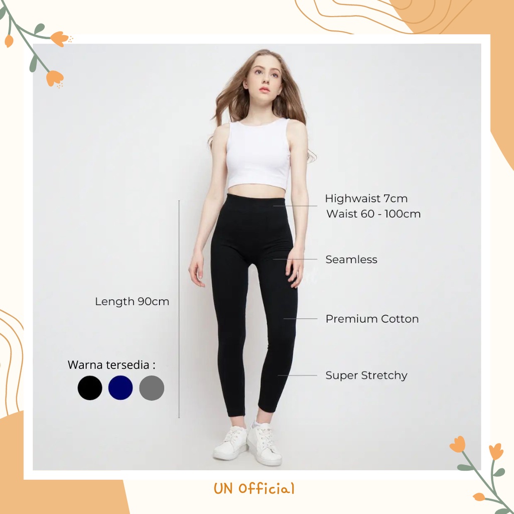 Legging Panjang, 7/8, dan Shortpants Spandek Ukuran Standar dan Jumbo