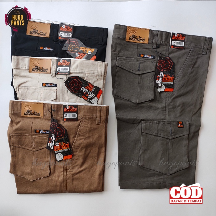 Celana Pria Pendek Cargo Jumbo Distro Army Bahan Katun Chino Premium