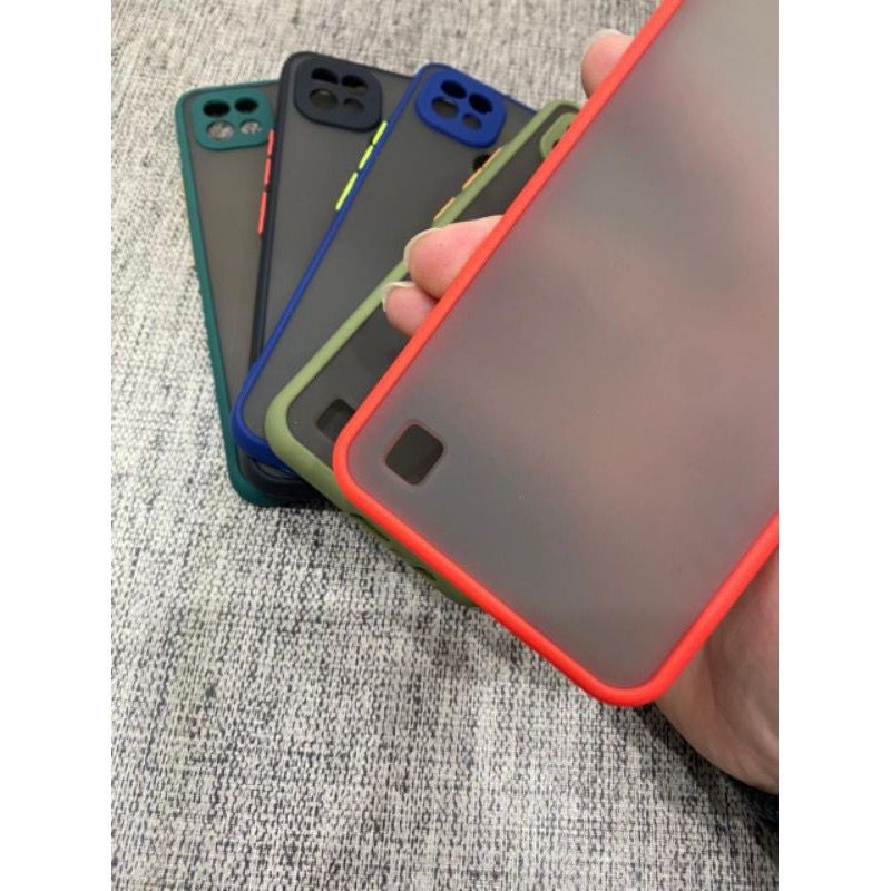 softcase realme C21y case dove + kamera matte transparan fuze  MY choice