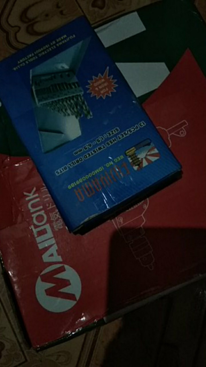 Paket Hemat Mesin Bor Mailtank Bonus Mata Bor Set Fujiyama 1,5-6,5 Mm