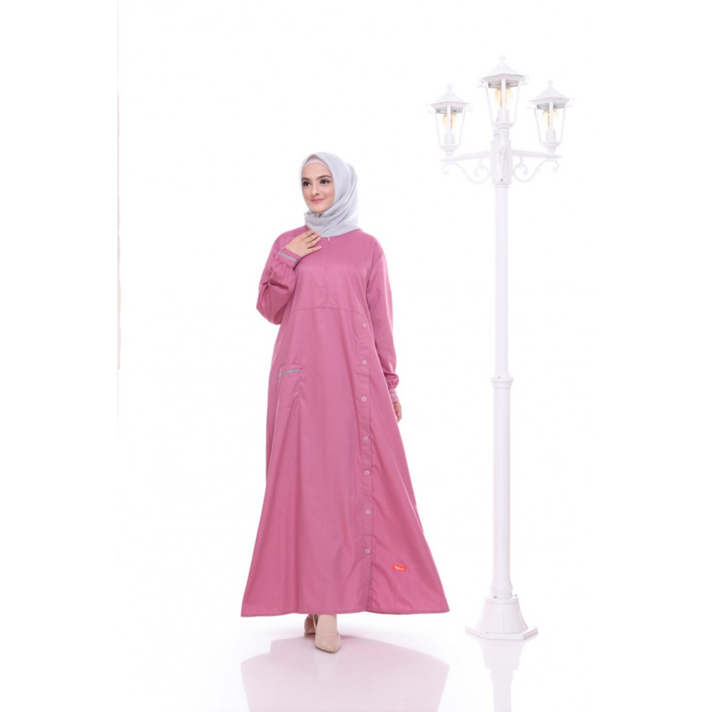 NIBRAS NBC 01 DUSTY PINK / GAMIS BASIC TOYOBO / GAMIS NIBRAS ORIGINAL