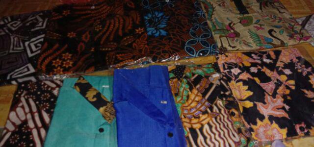 Batik Couple Keluarga Sania Ruffle Ori Ndoro Jowi Dnt Cibulan Biru