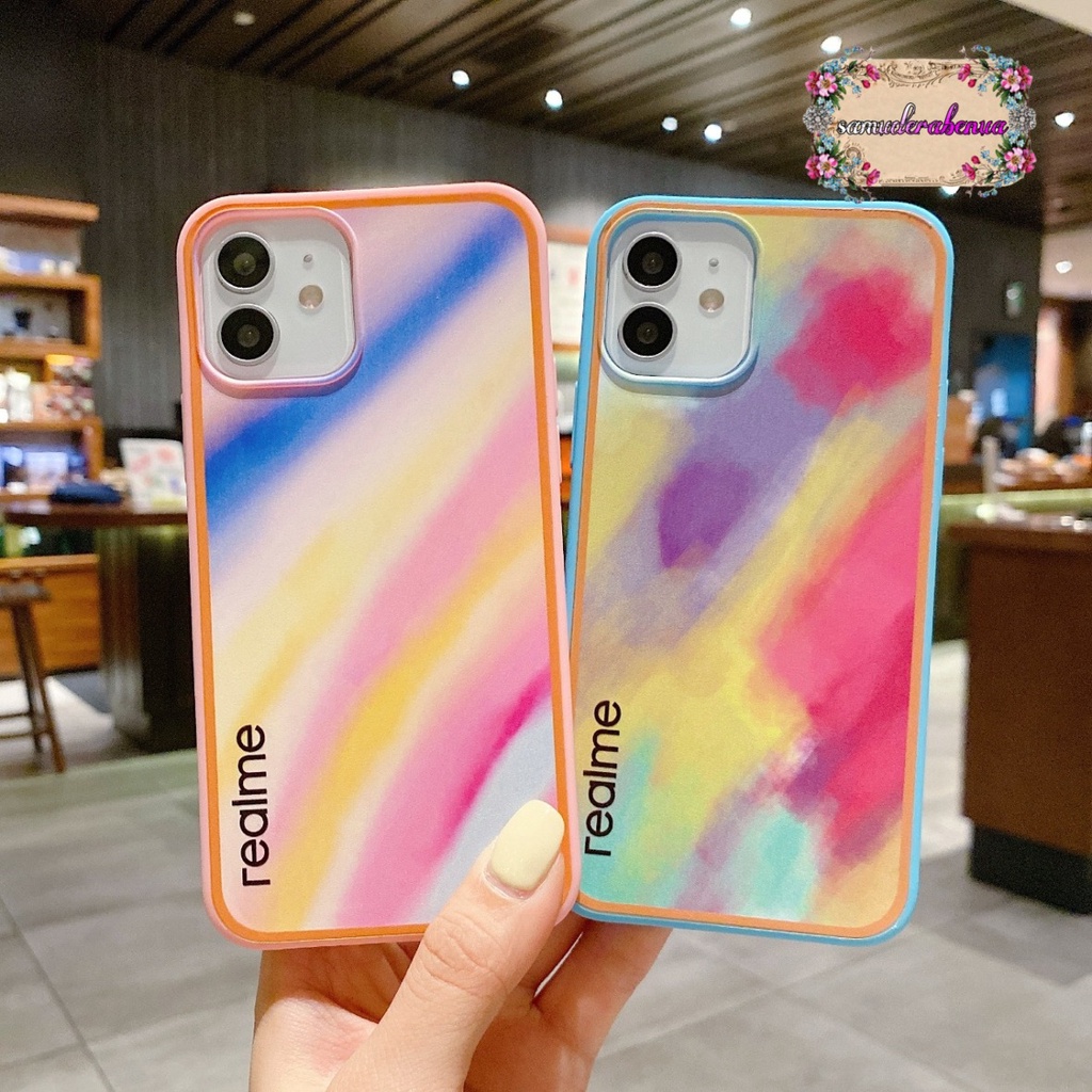 SS044 SOFTCASE RAINBOW REALME C2 A1K 5 5I C3 5S 6 C11 C12 C25 NARZO 30A C15 C17 7I SB2798