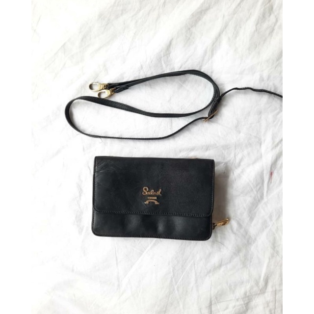Salad Double Leather Sling Bag Second