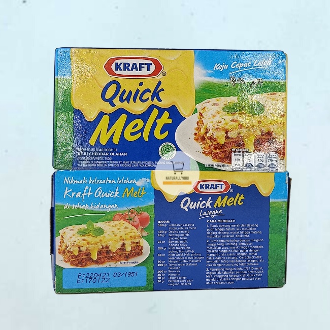 Kraft Keju Quick Melt 165gr Keju Kraft Quick Melt