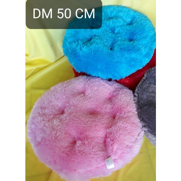 BANTAL ALAS DUDUK/LANTAI/KURSI..&quot;RASFUR BULAT&quot; BESAR 50 RASFUR