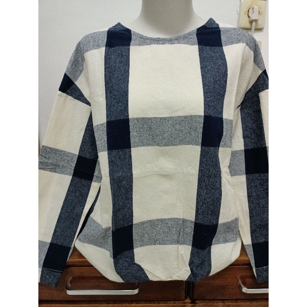 blouse wanita/blouse kotak-kotak