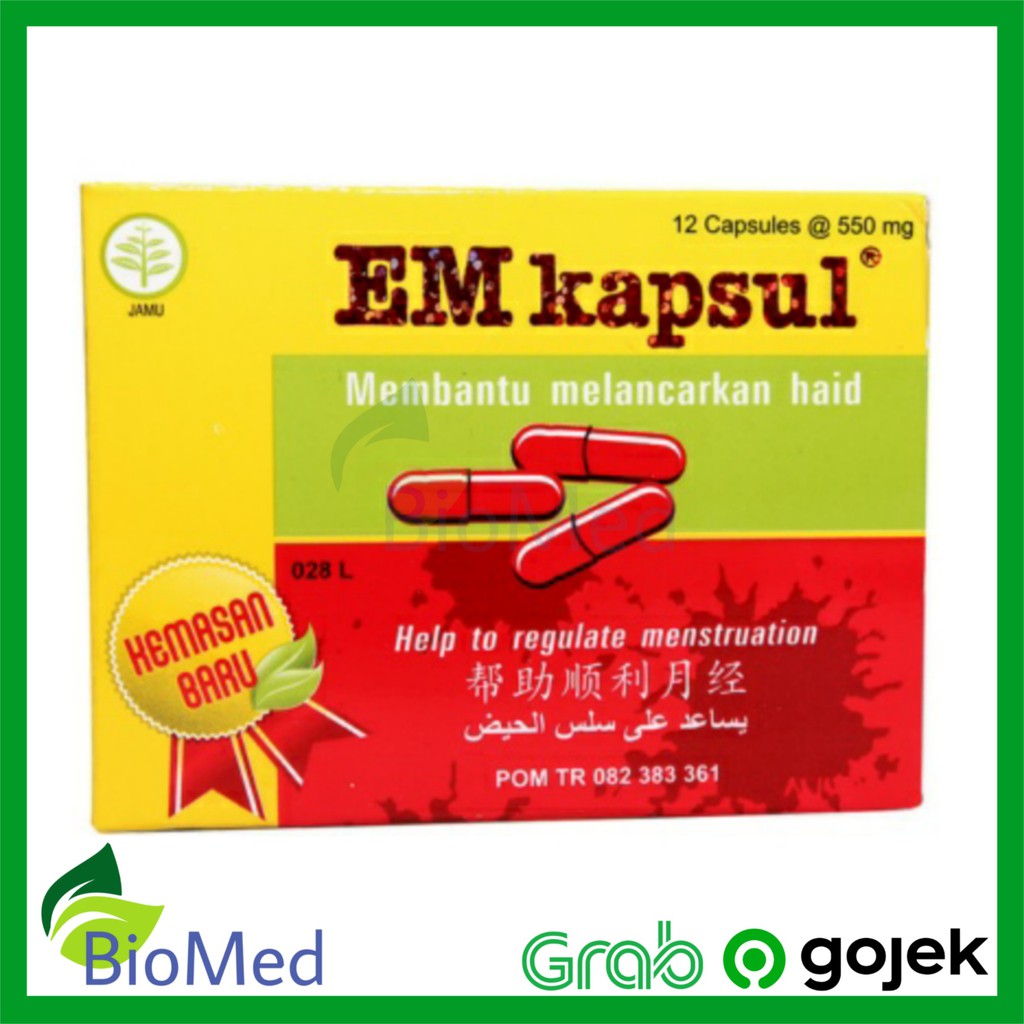 EM KAPSUL - M Capsul Membantu Melancarkan Haid Datang Bulan Menstruasi Mens