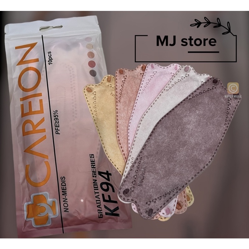 MASKER KF94 CAREION isi 10pcs ALL COLOUR (HARGA GROSIR)