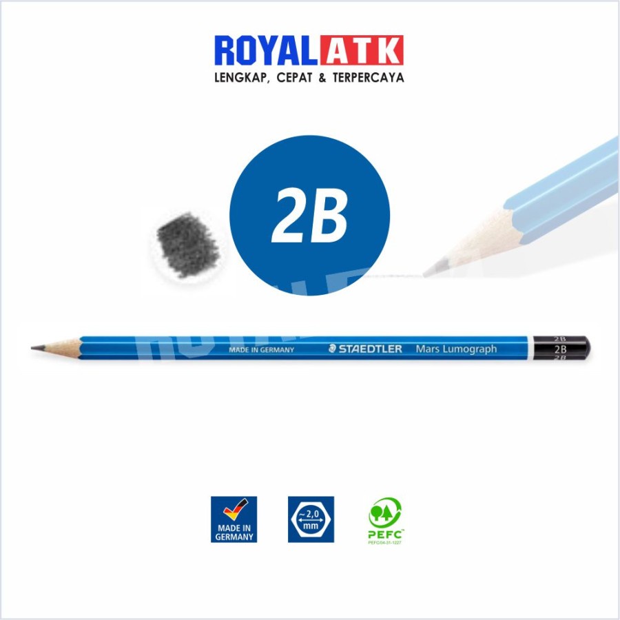 

Pensil 2B Staedlter Mars Lumograph / Pensil Ujian Komputer