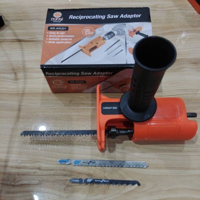 adaptor jigsaw ke mesin bor ikura / reciprocating Saw adaptor ikura