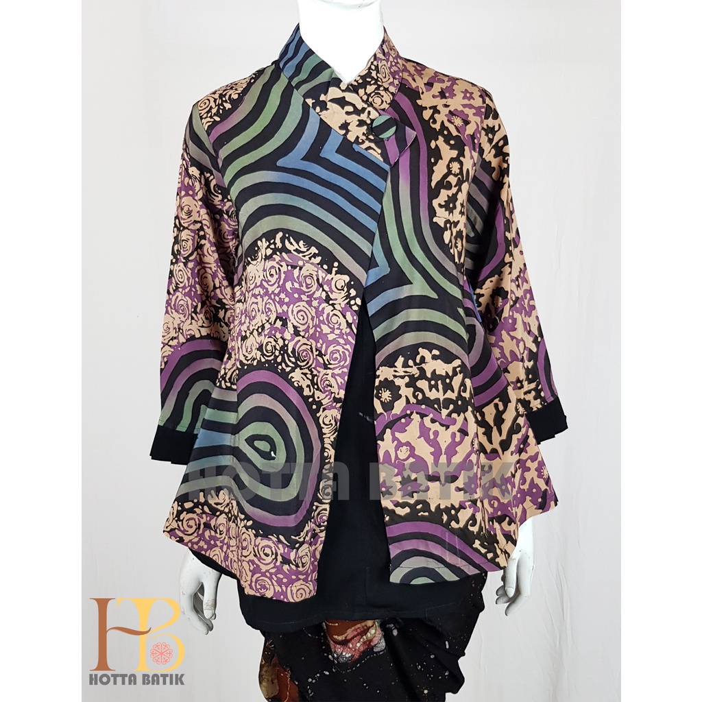 Atasan Blouse Batik Wanita Premium Sutra Batik Tulis | Atasan Kerja Batik Wanita Premium