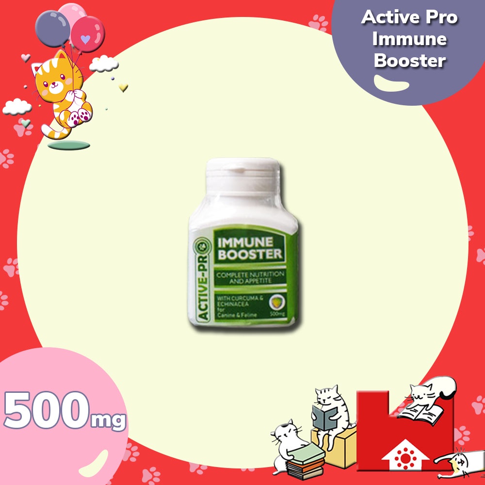 Active Pro Immune Booster Vitamin Nafsu Makan Kucing Anjing 30 Capsul