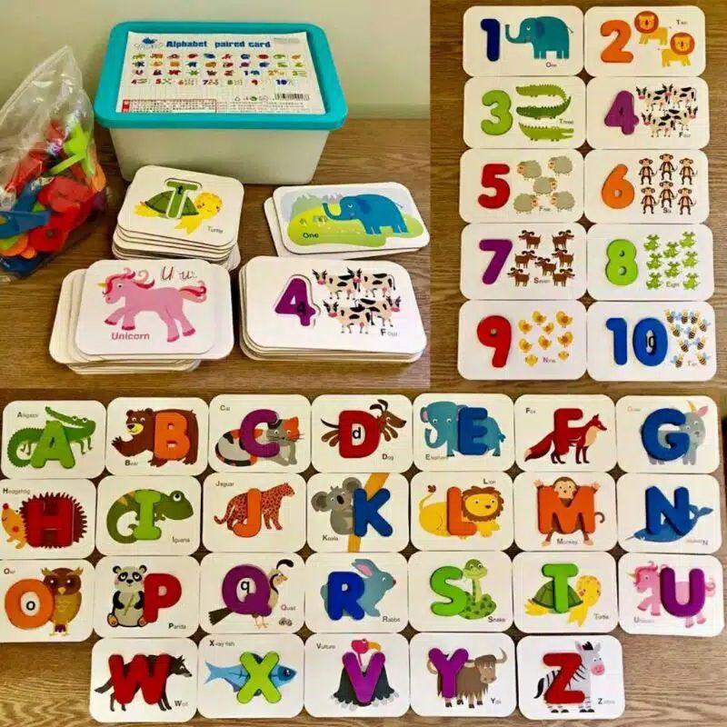 Flashcard Angka dan Huruf