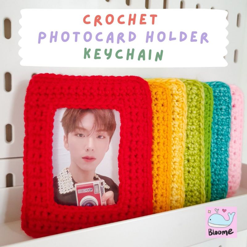

Handmade Crochet / Rajut Photocard Holder Keychain by Bloome.Kit