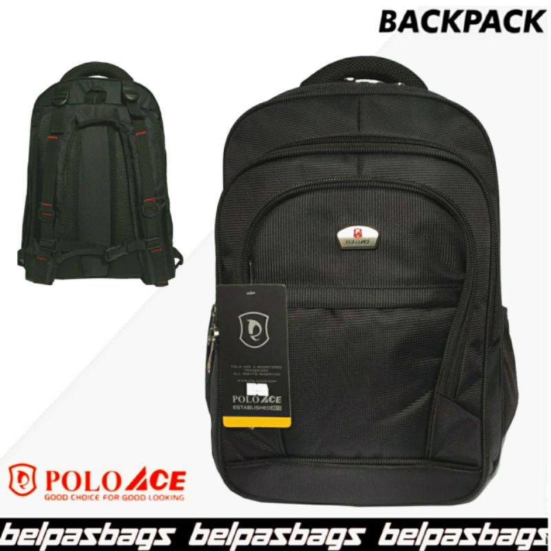 Tas ransel laptop backpack tas kerja tas travel polo Ace 90301