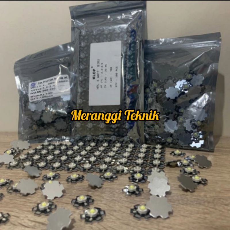 id4690 High Power Led HPL lampu led 3 watt dengan pendingin lampu layang layangan