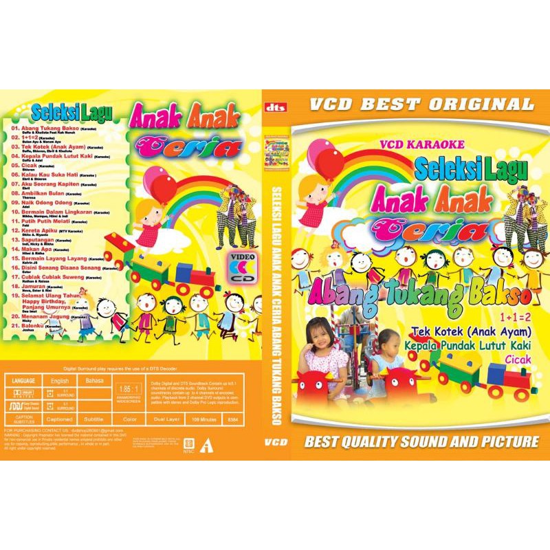 Kaset VCD Lagu Anak - Seleksi Lagu Anak Anak Ceria