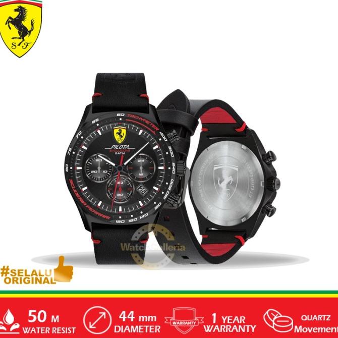 Jam Tangan Pria Scuderia Pilota Evoluzione FERRARI 0830712 Original