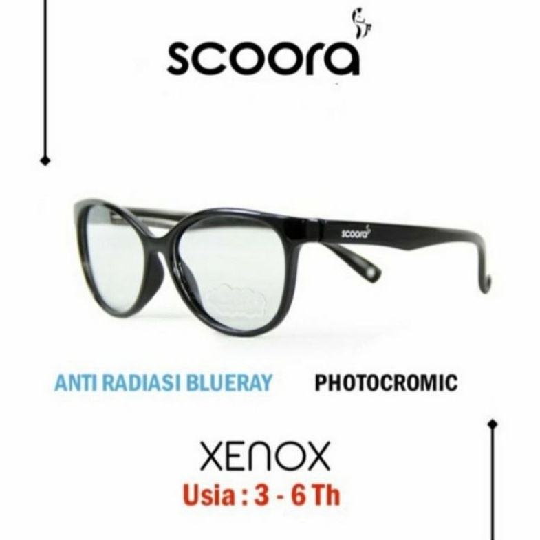 SCOORA Xenox Kacamata Anak Anti Radiasi dan Photocromic Sun Glasses