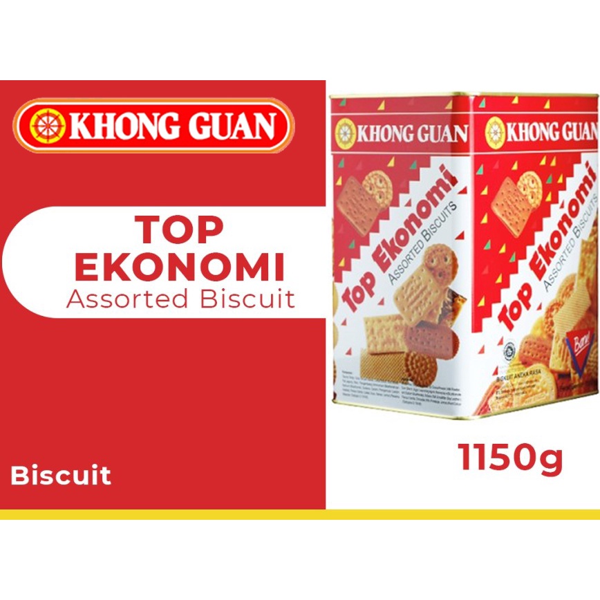 

Khong Guan Top Ekonomi biskuit biscuit Assorted 1150g 1150 gram