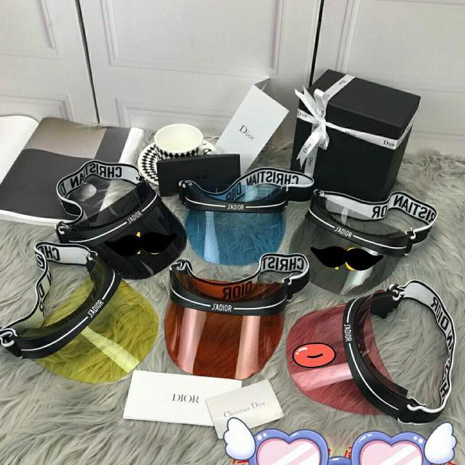 topi sepeda anti UV /topi fashion transparan wanita sepeda