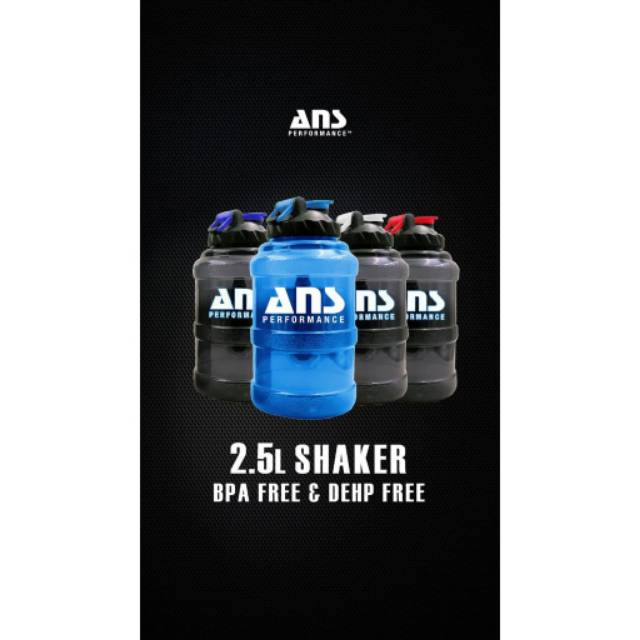 Shaker ANS Performance 2.5 liter BPA Free Galon Botol Minum