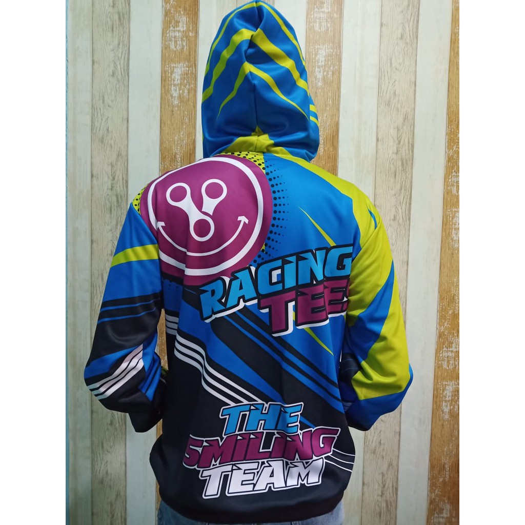 JACKET RACING_RACERTEES KUNING/BIRU_JACKET RACING PRIA DAN WANITA TERLARIS