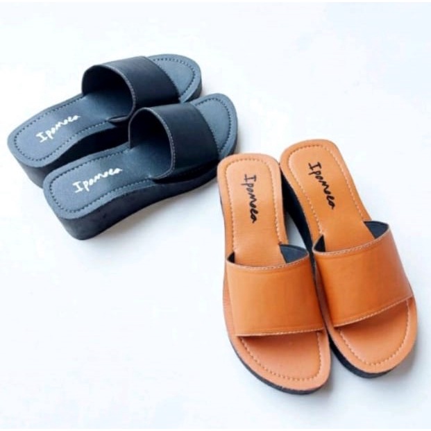 Sandal wedges kokop simple wanita