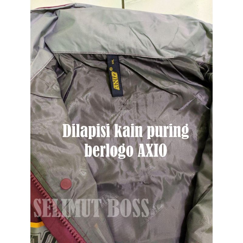 JAS HUJAN AXIO ORIGINAL BAHAN TASLAN HALUS ANTI RETAK WATERPROOF