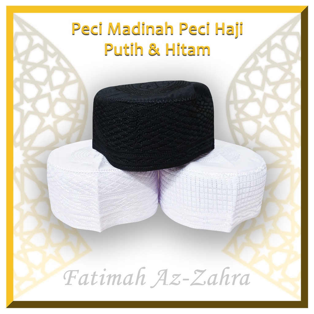 Peci Madinah Peci Haji Peci Putih Polos Kopyah Haji