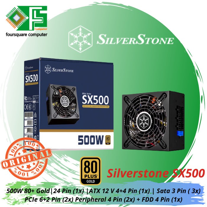 silver stone sx500 psu 500w 80 plus gold full modular psu 500 watt   psu 80 plus   power supply 12v