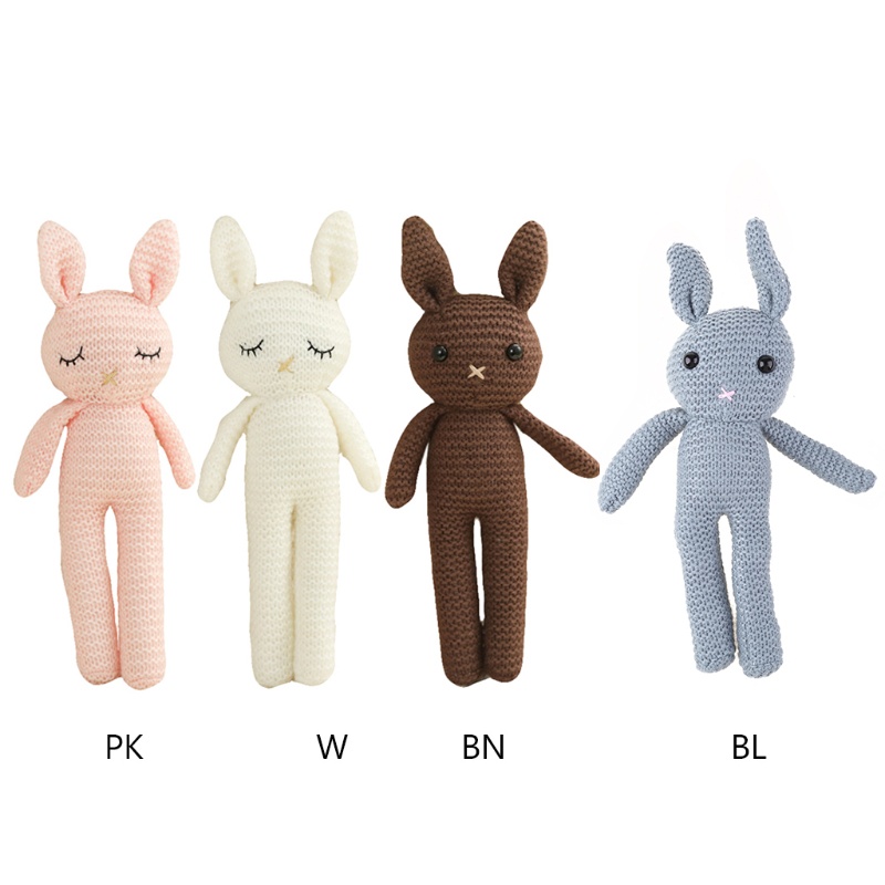 Mary 20cm Cute Stuffed Rabbit Rajut Untuk Boneka Photostudio Props Pendant Party Suppli