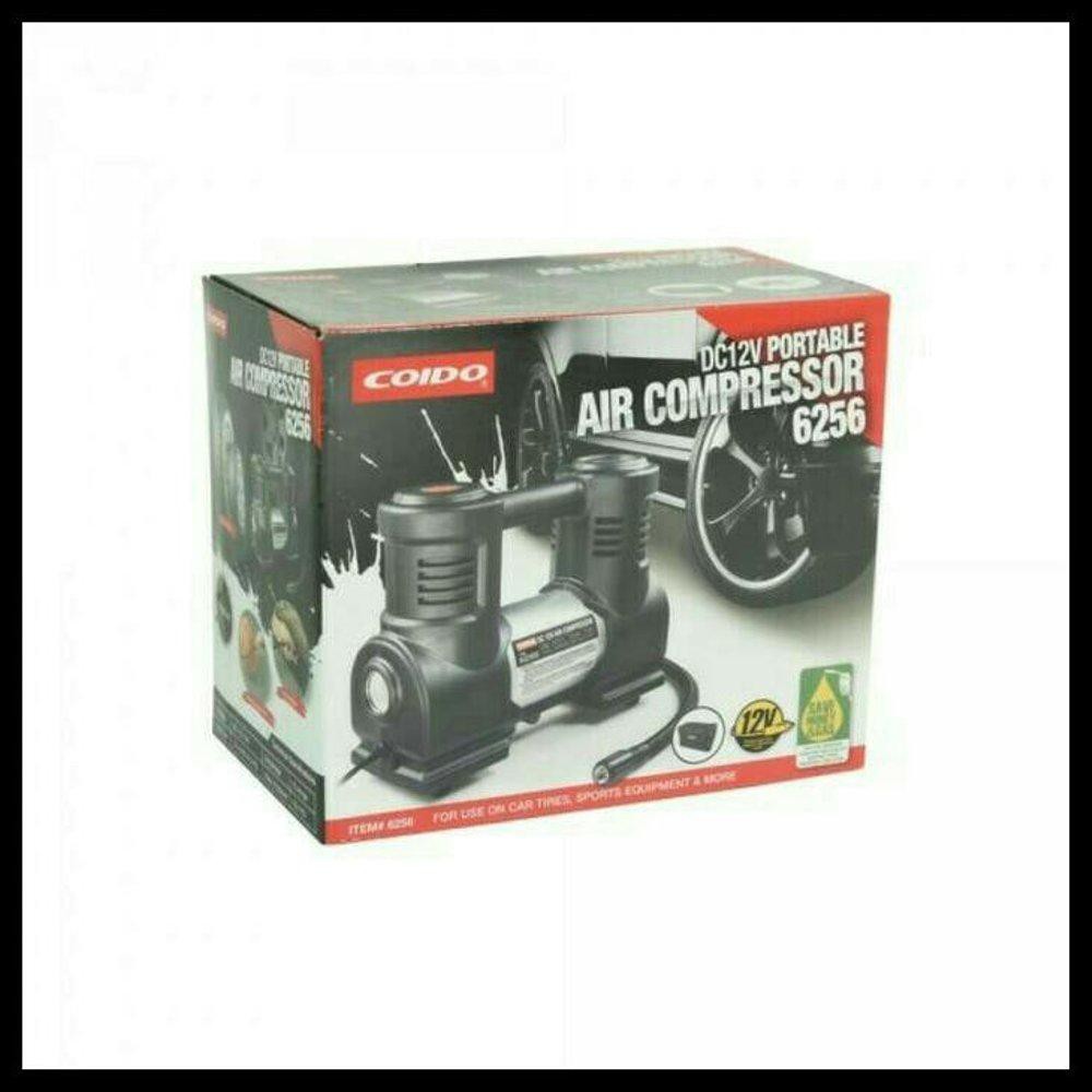TERBARU POMPA BAN MOBIL PORTABLE PRAKTIS SUPER INFLATOR COIDO 6256
