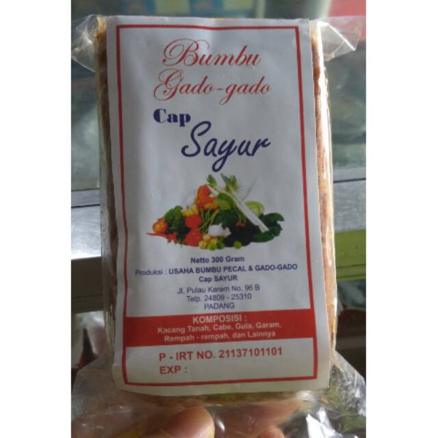 

Bumbu gado -Gado cap Sayur