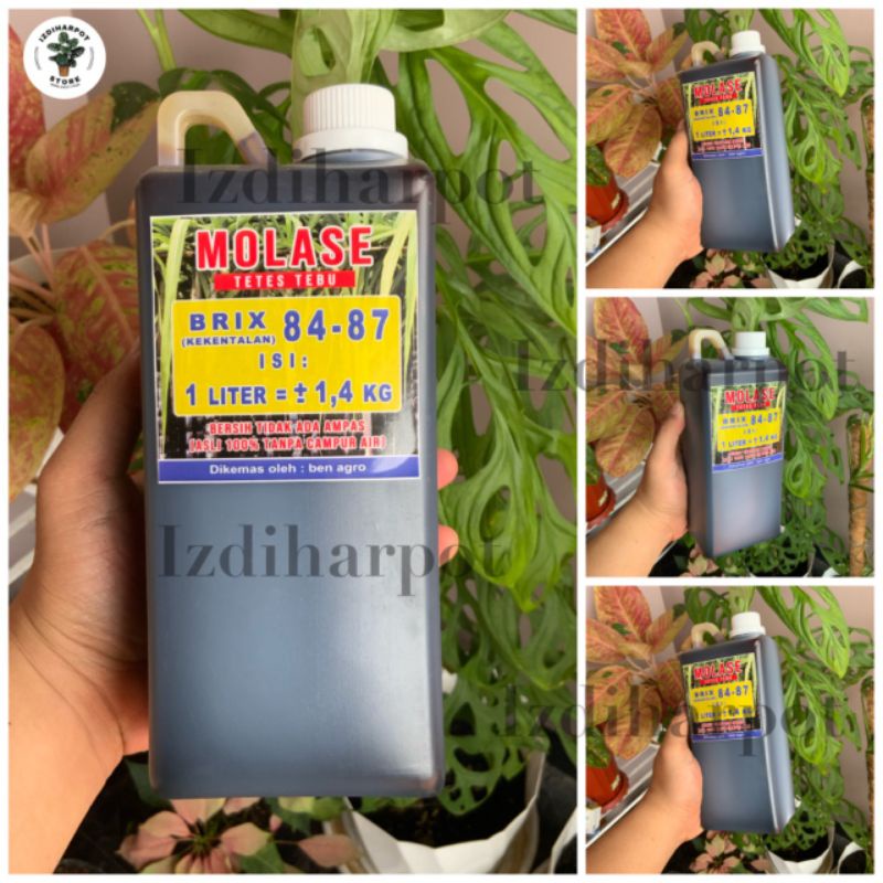 MOLASE TETES TEBU PREMIUM MURNI ASLI TANPA CAMPURAN KEMASAN 1 LITER - MOLASE 1 LITER