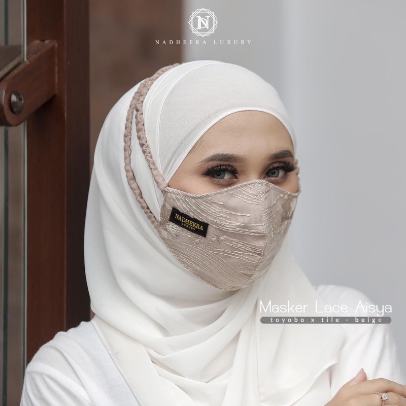 Masker Lace Aisya Nadheera Luxury | Masker Kondangan