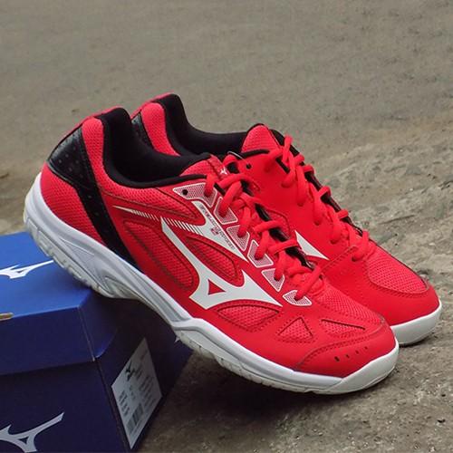 Sepatu Voli Original Mizuno Cyclone Speed 2 Tomato White