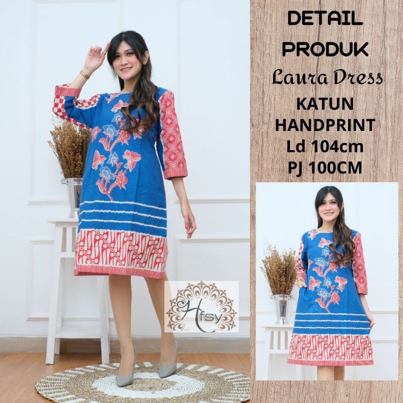 batik dress / mini dress batik / dress batik solo / casual dress