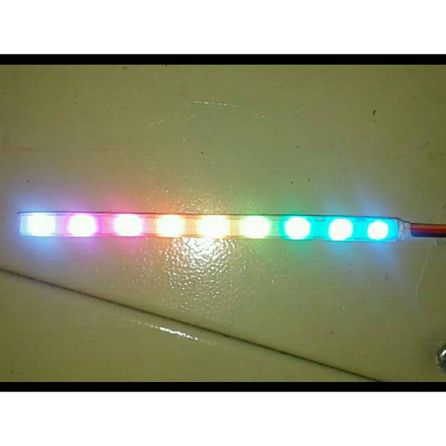 Strobo RGB 50 mode miniatur bus skala 20 termurah