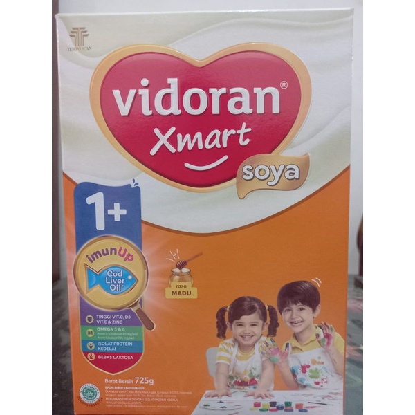 Susu Vidoran Xmart 1+ Soya Rasa Madu 725gr exp des 2022