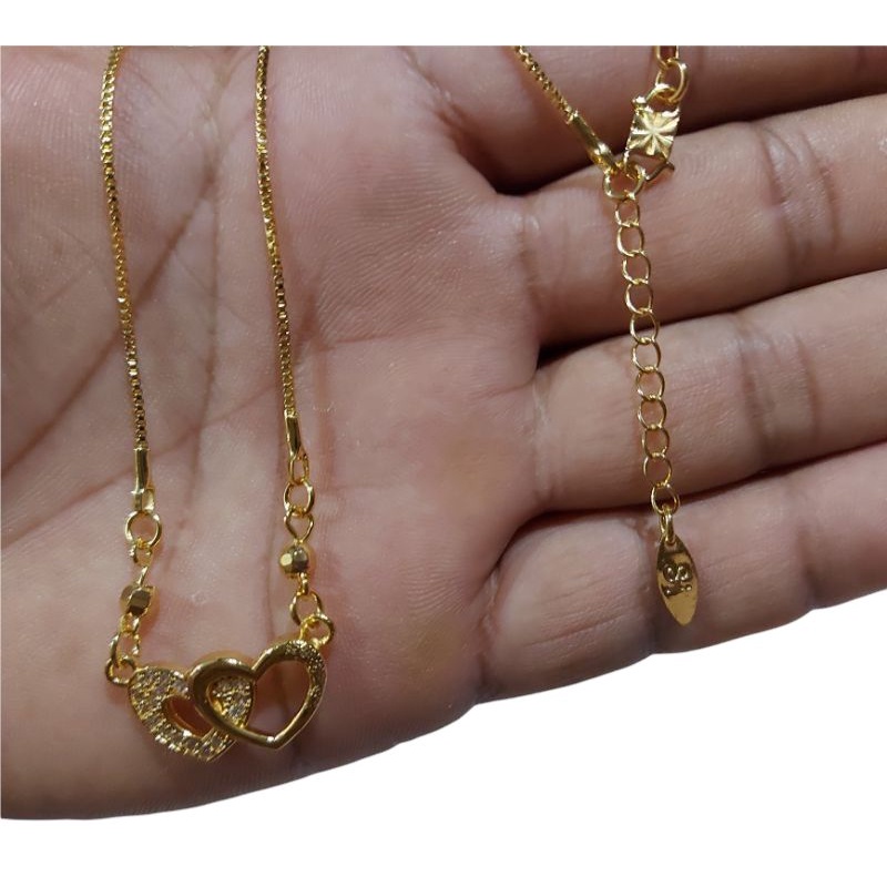 Kalung xuping kalung dewasa love lapis emas gold KL 088