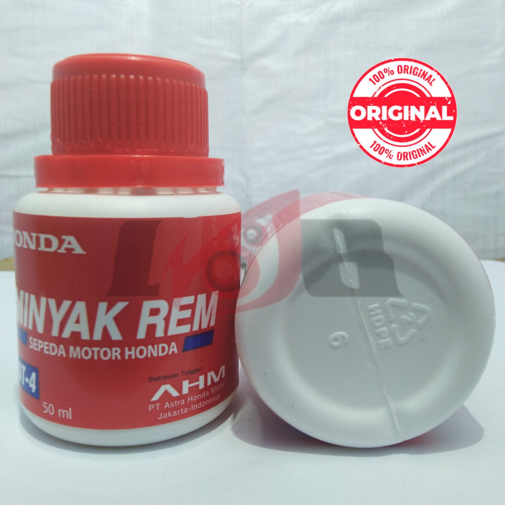 Oli Minyak Rem AHM DOT4 Original Dot 4 Motor Honda Matic Bebek Sport