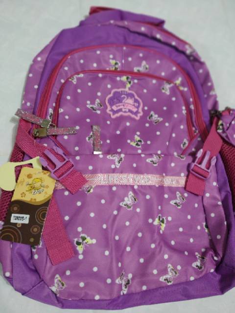 Tas ransel anak sekolah  back pack silver girl alto