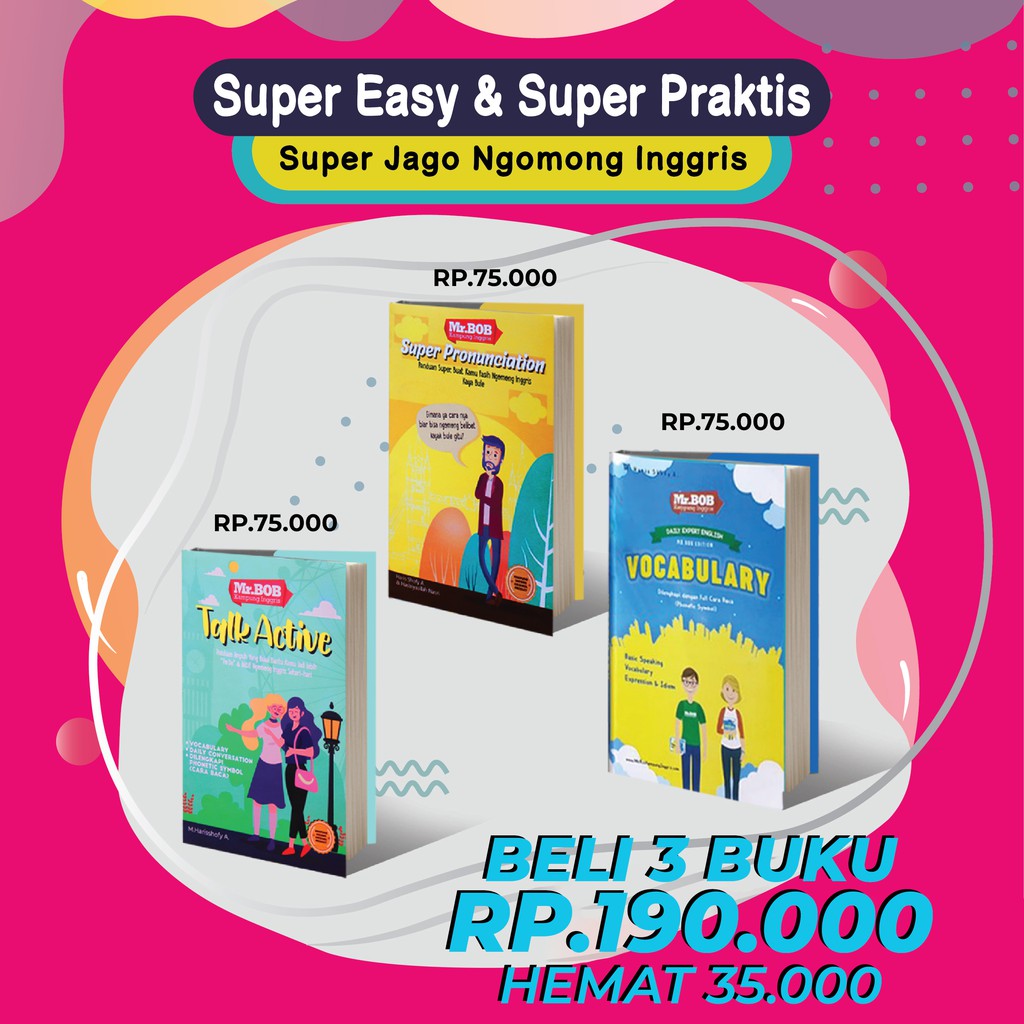 3 BUKU SUPER MR.BOB KAMPUNG INGGRIS