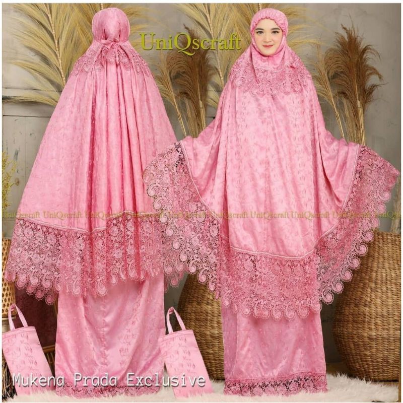 MUKENA RENDA PRADA SUTRA FULL BORDIR#Quee
