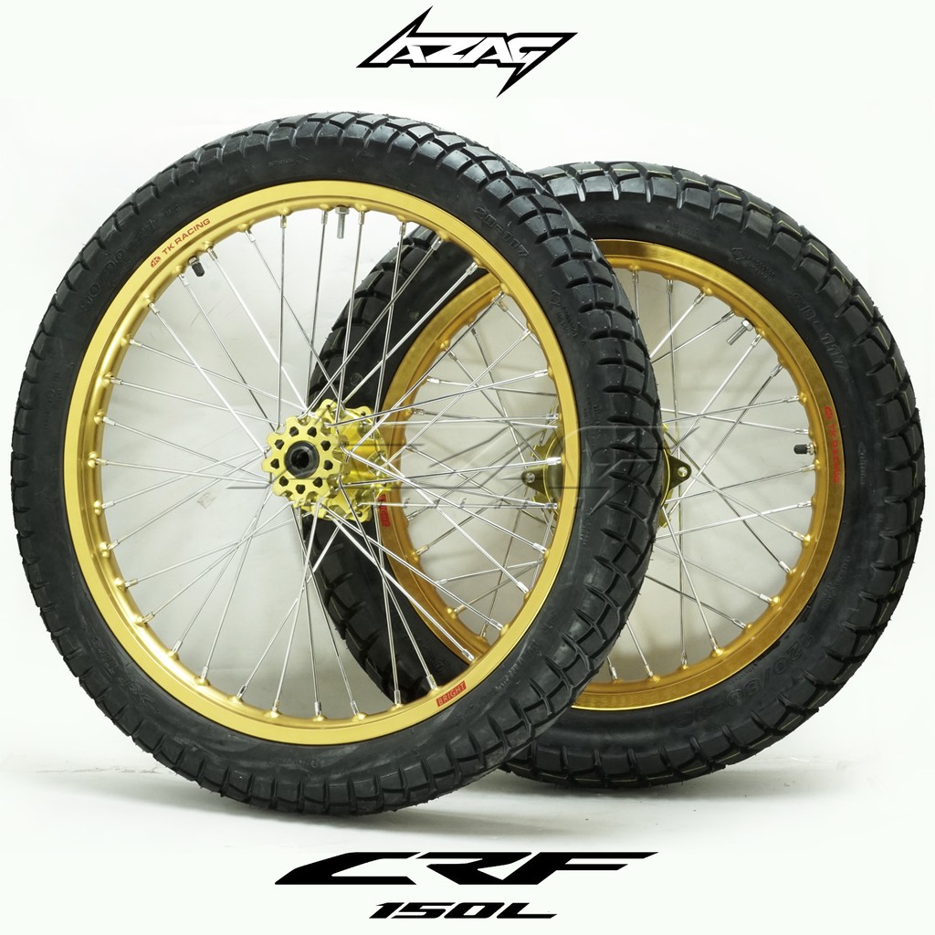 ban set honda crf gold series ring 18 21 modif semi trail supermoto